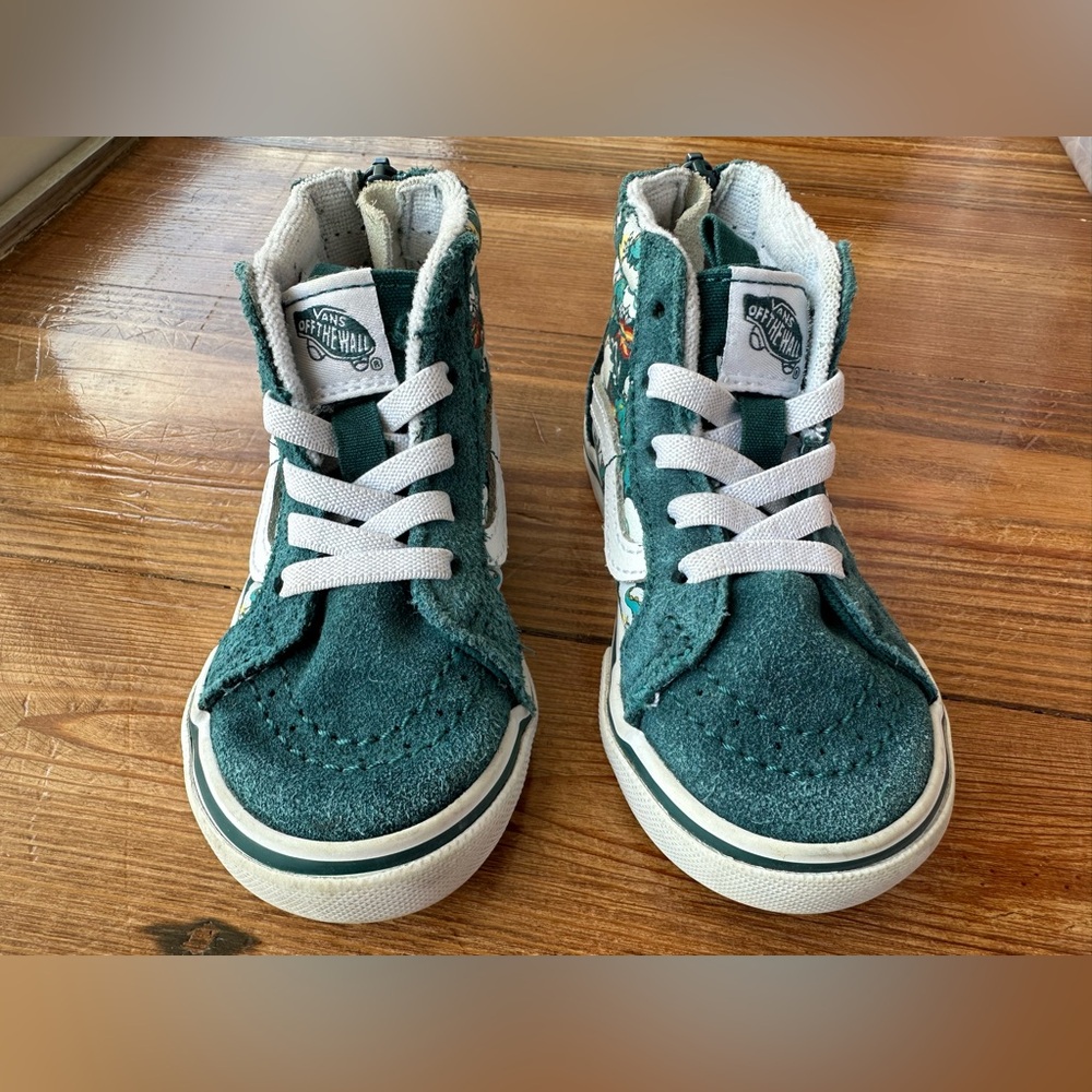 Vans Kids High-Top Sneakers Dragon Print 6T
